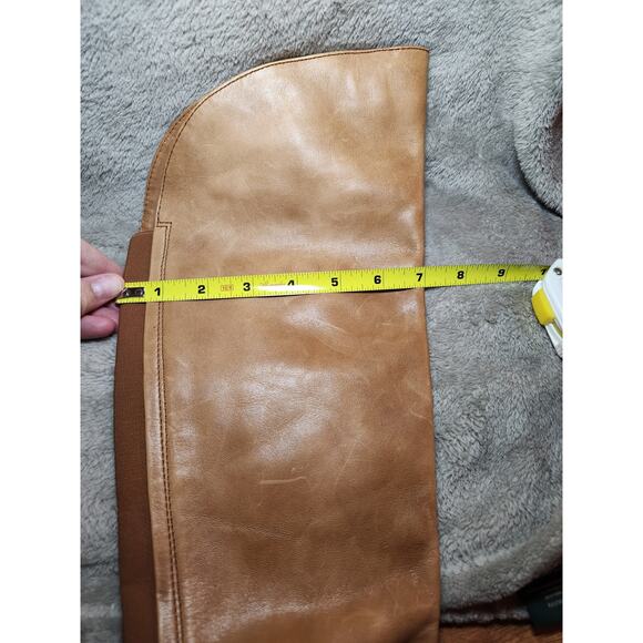 Vince Camuto Bedina 2 Tone Tall Riding Boots 7M 100 % Leather Western Boho - Picture 7 of 11